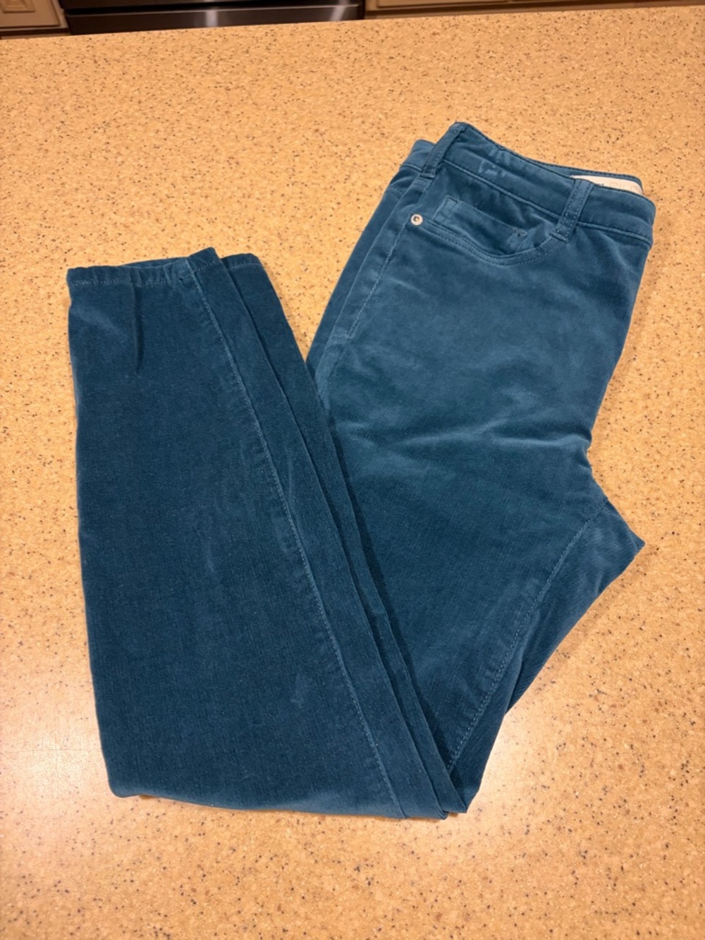 Anthropologie Corduroy Pants Women’s 29 Pilcro High Rise Shinny Button-up Jeans - Picture 2 of 8